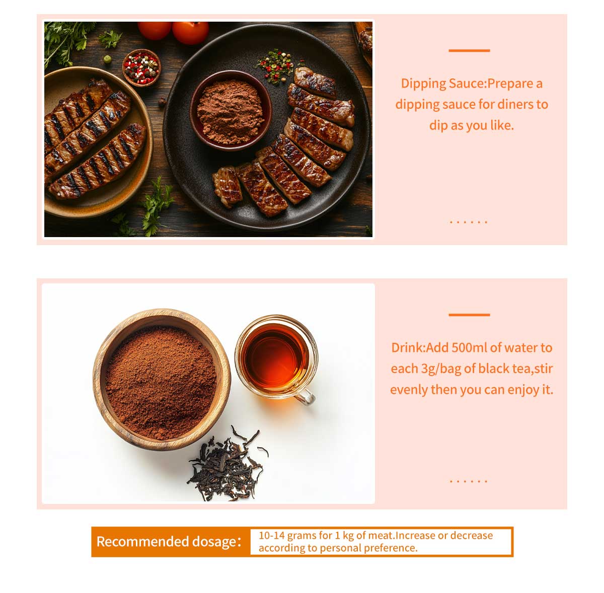 black tea powder pulled pork spice rub