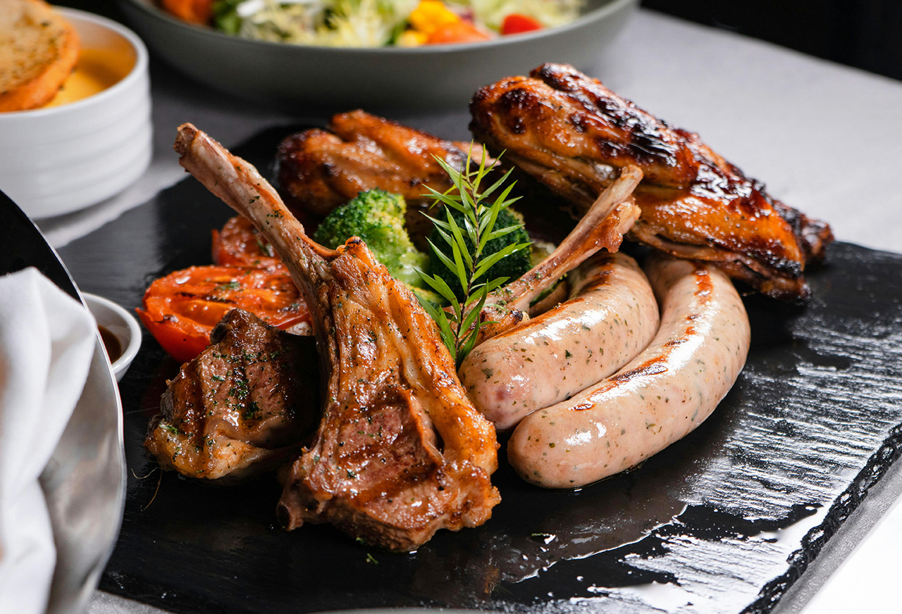 Grilled Meat Platter with Tea Rubs Recipe