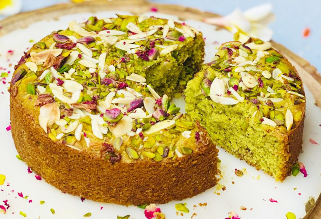 Nutty Pistachio Cake with Black Tea BBQ Seasoning Recipe