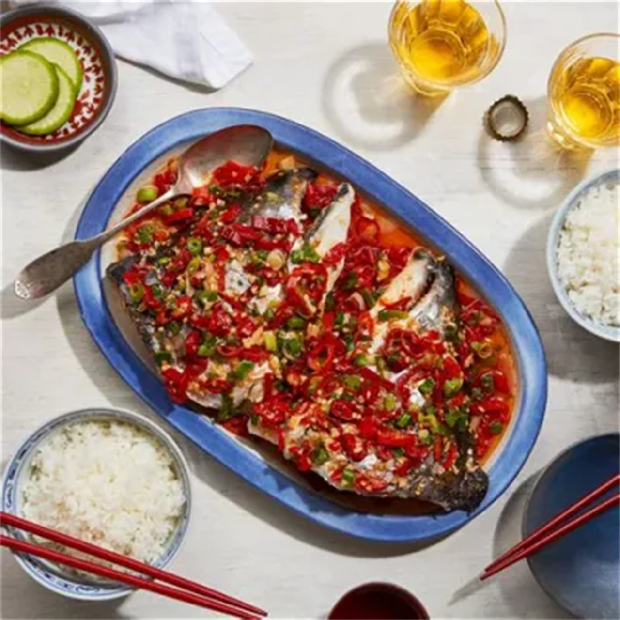 Chopped Chili Grilled Fish Recipe