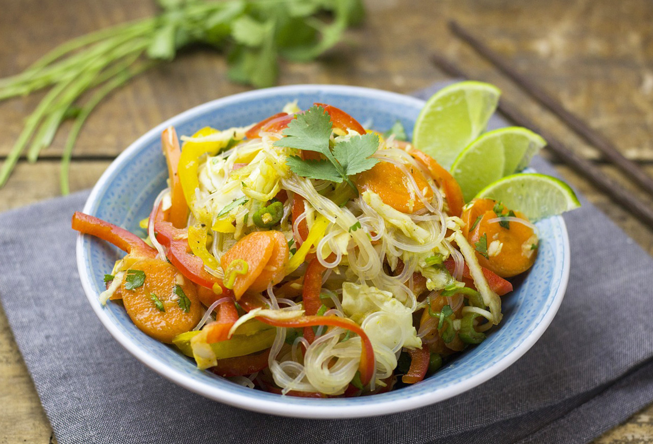 Cool Sesame Noodle Salad with Tea Rubs Recipe