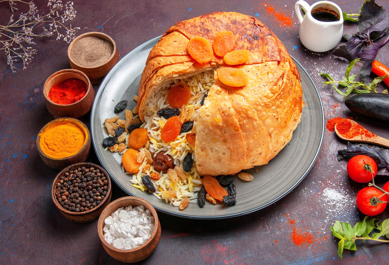 Plov in dough