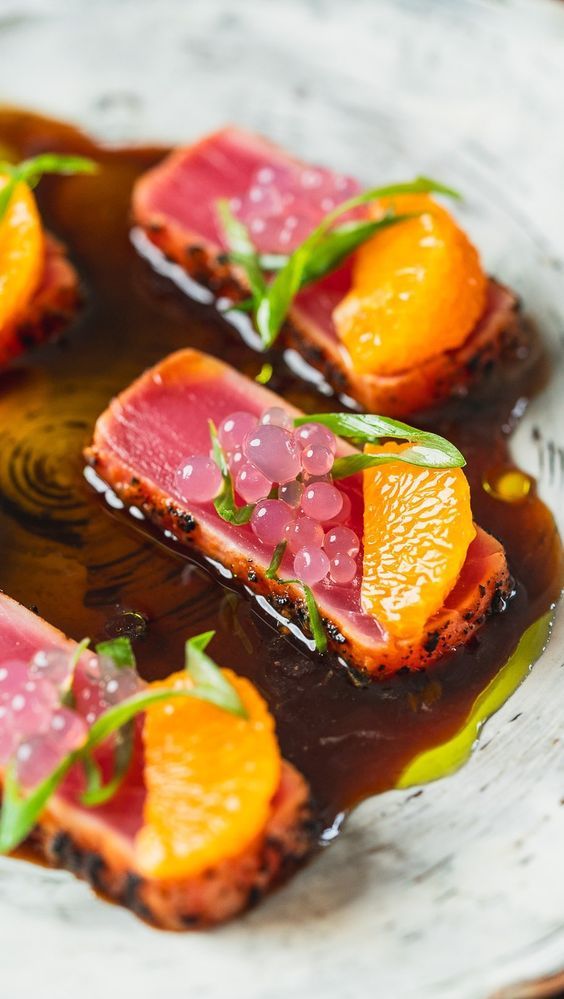 Rare Beef with Citrus