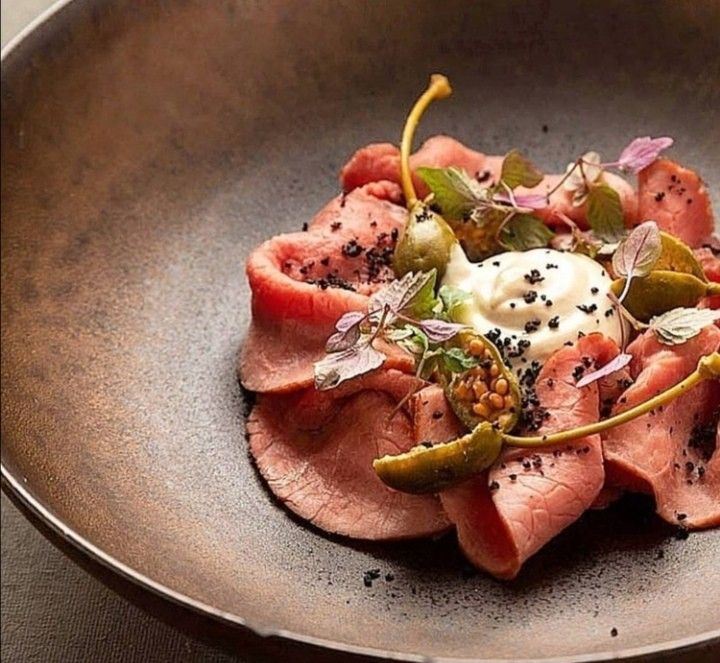 Rosemary Beef Carpaccio with Green Tea BBQ Seasonings