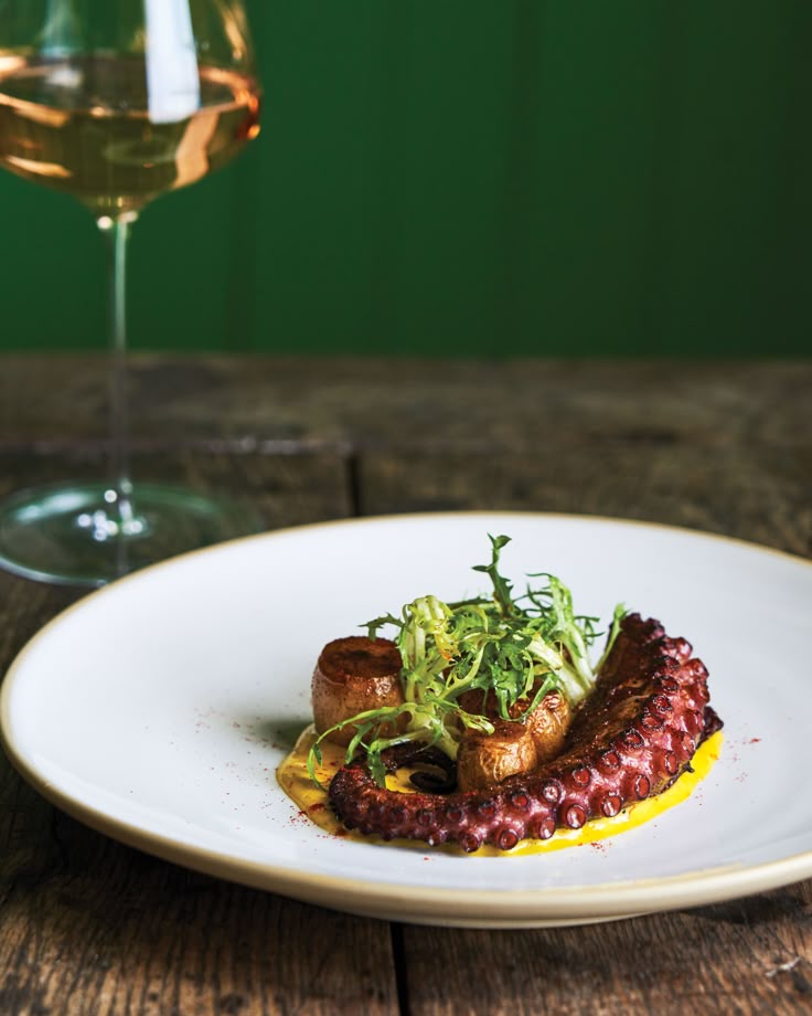 French-Style Braised Octopus with Barbecued Black Tea Seasonings