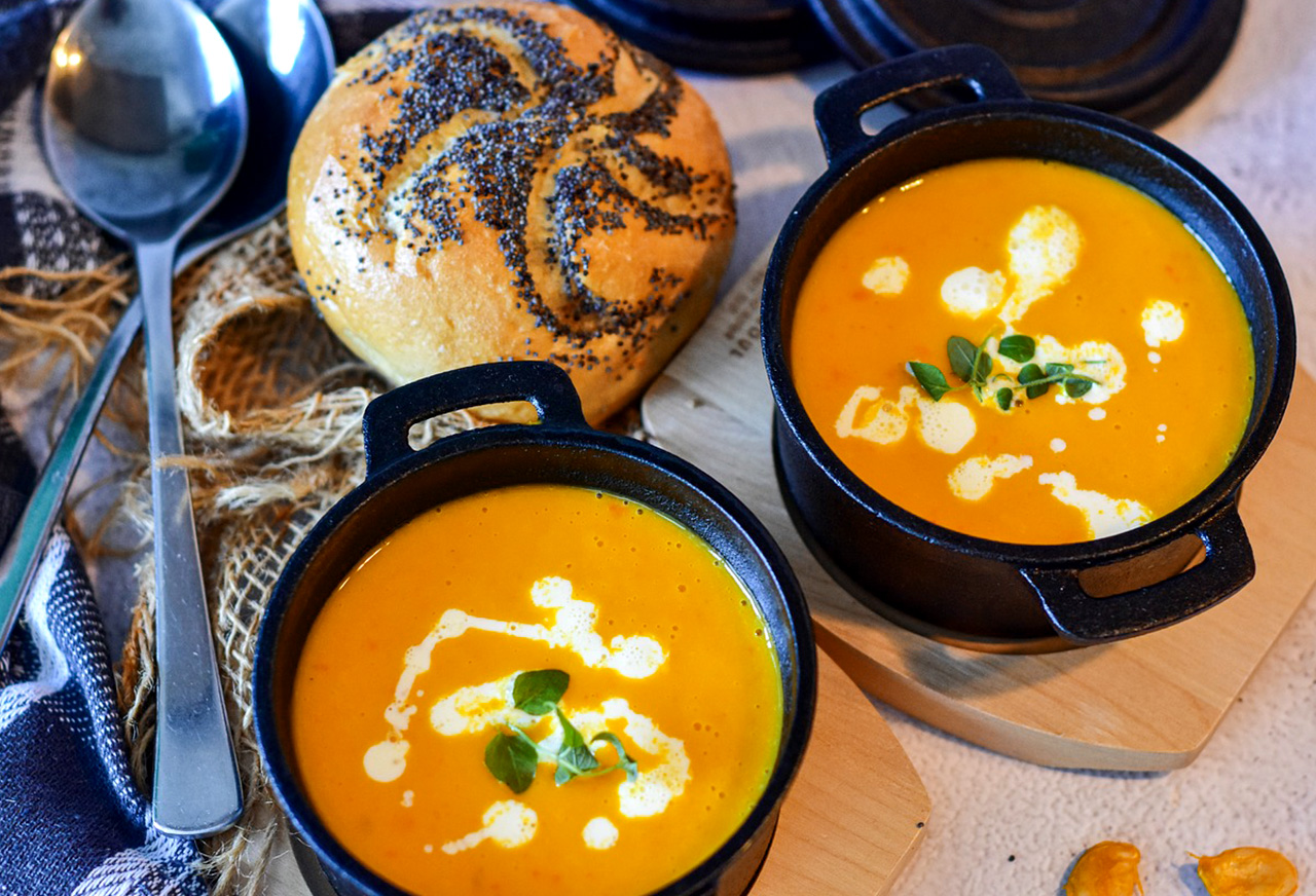 Pumpkin Soup with Tea Rubs Recipe