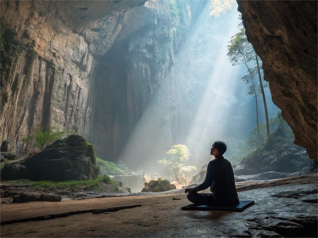 Cave meditation