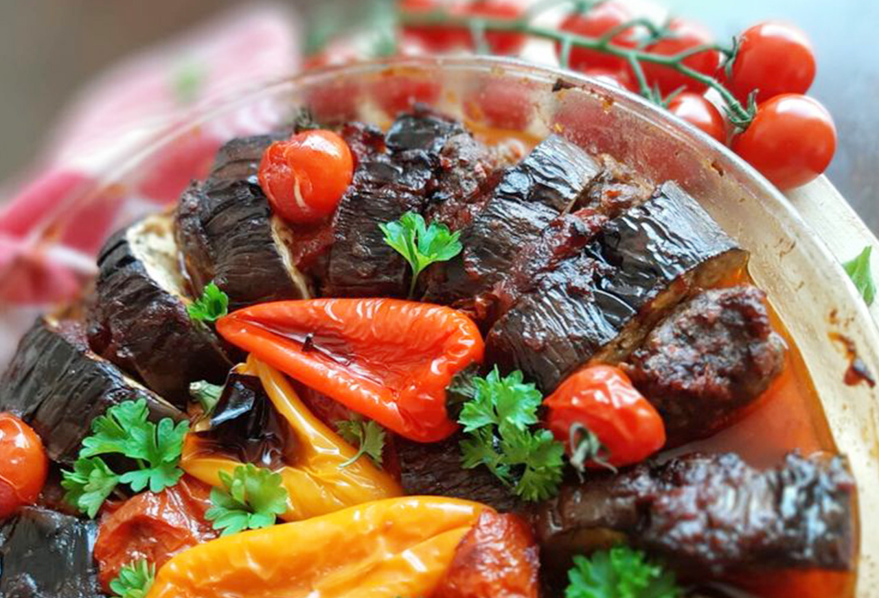 Red Pepper and Minced Pork with Eggplant Recipe