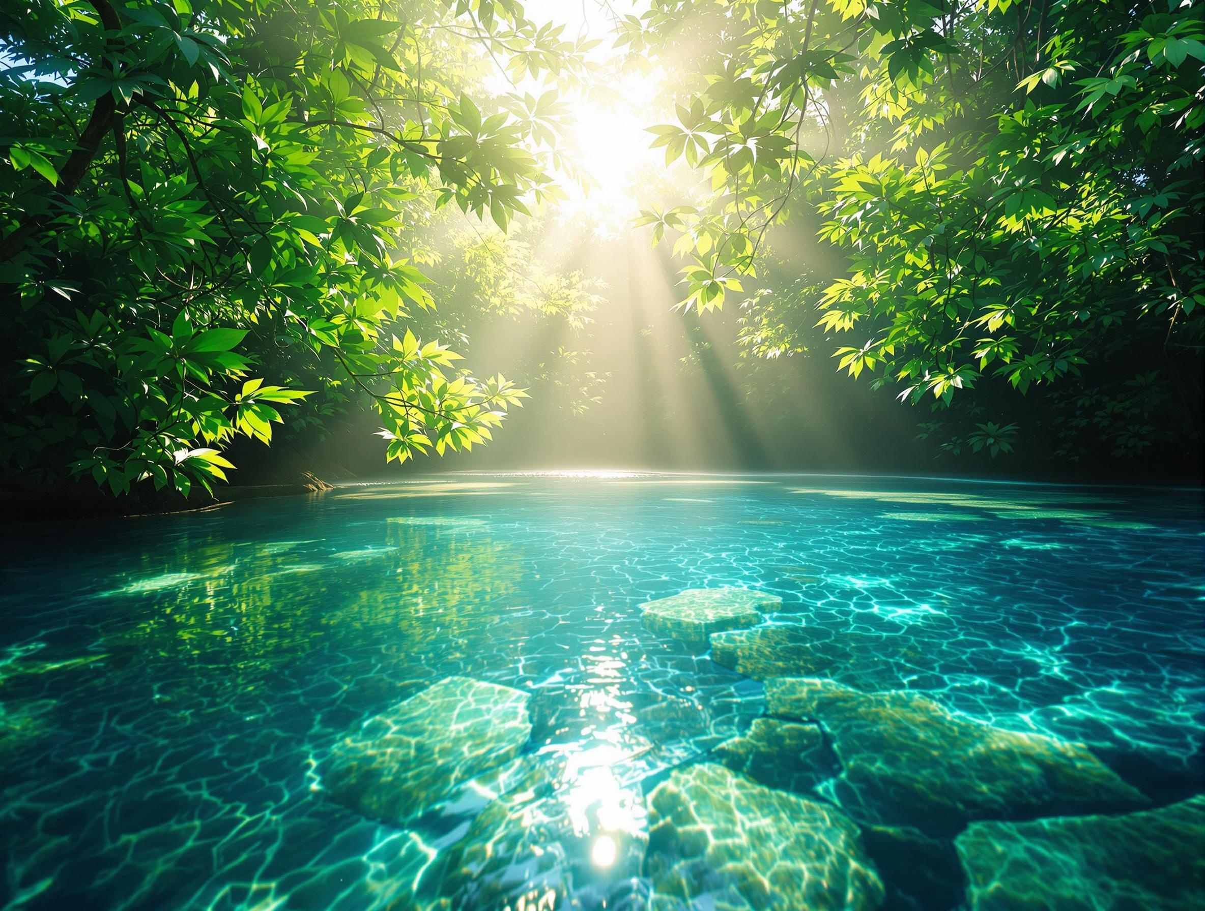 Beautiful water pool