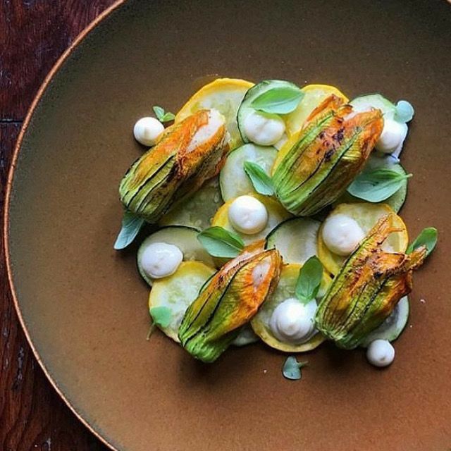 Roasted Pumpkin Blossoms with Green Tea BBQ Seasonings