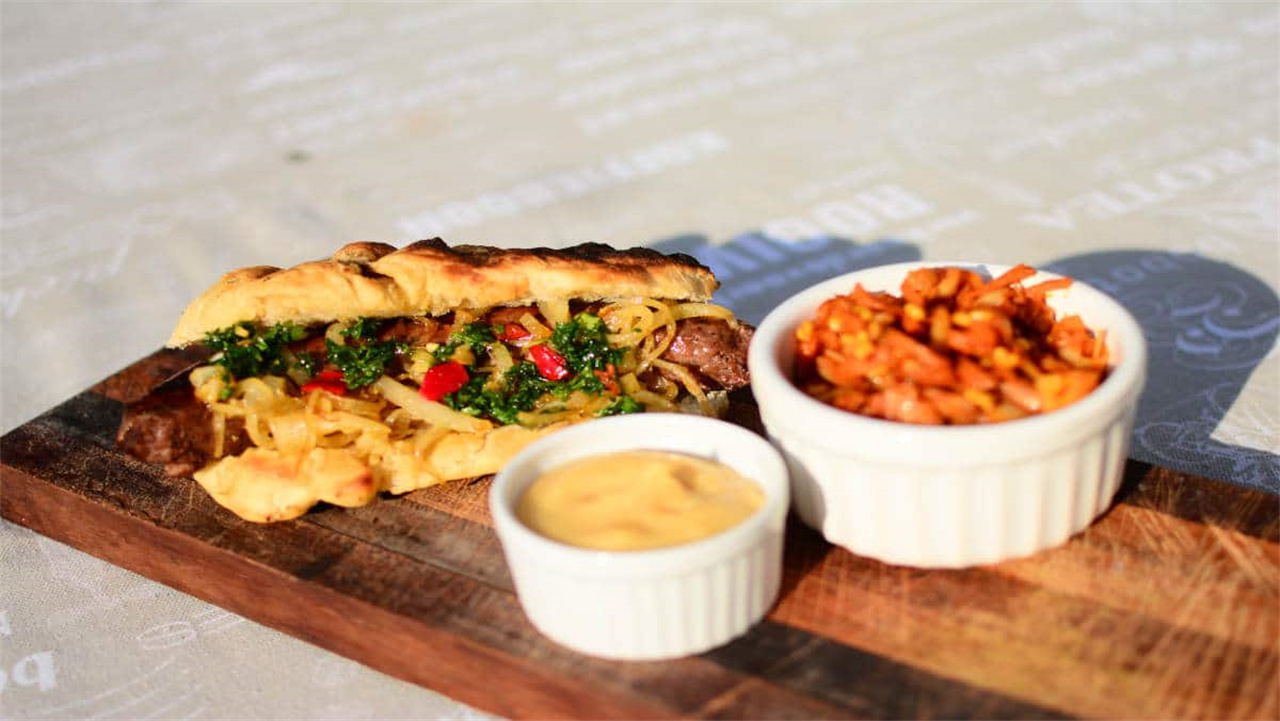 Turkish Kebab with Cheese Sauce Recipe