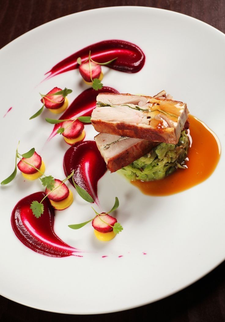 Pan-Seared Foie Gras with Port Wine Cherry Sauce and Green Tea BBQ Seasonings